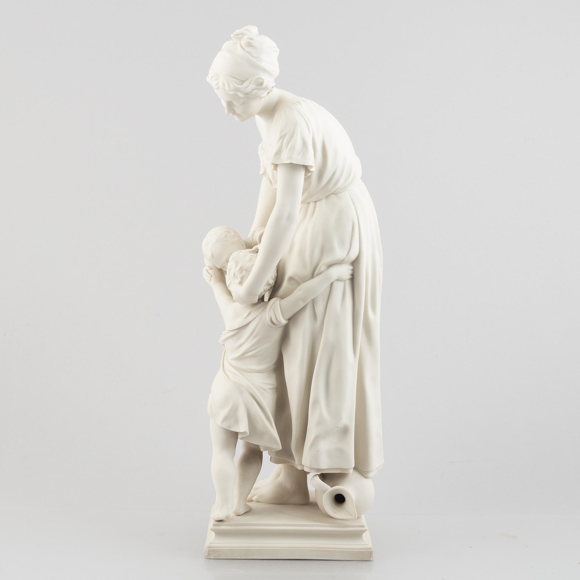 A biscuit porcelain sculpture, Gustafsberg, 1897.