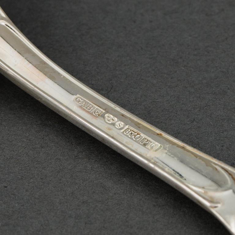 GAB, a part 'Prins Albert' silver cutlery, Stockholm, 1980/90s (64 pieces).