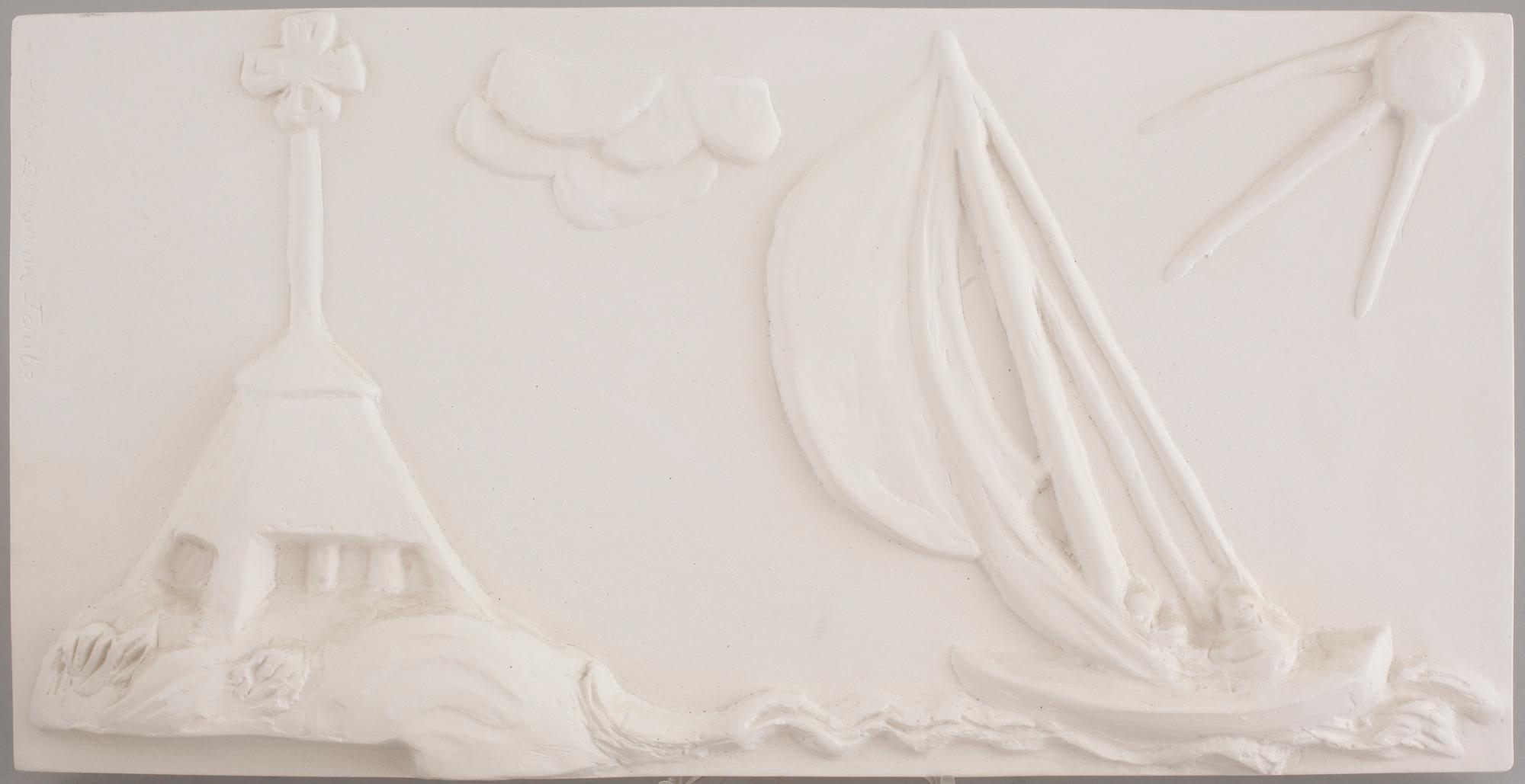 ASTRI BERGMAN-TAUBE, 6 stycken väggreliefer ur serien Änglamark, signerade och numrerade 1600.