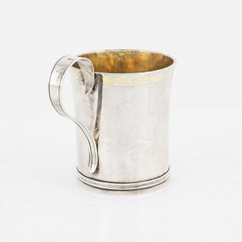 Johan Daniel Blomsterwall, dopmugg, silver, Göteborg 1825.