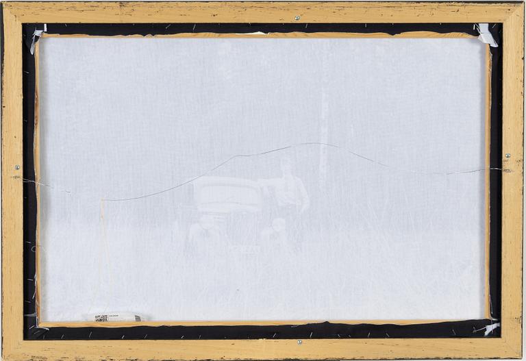 Carl Johan De Geer, photo sublimation signed and dated 1958-2007. Numbered 1/3.