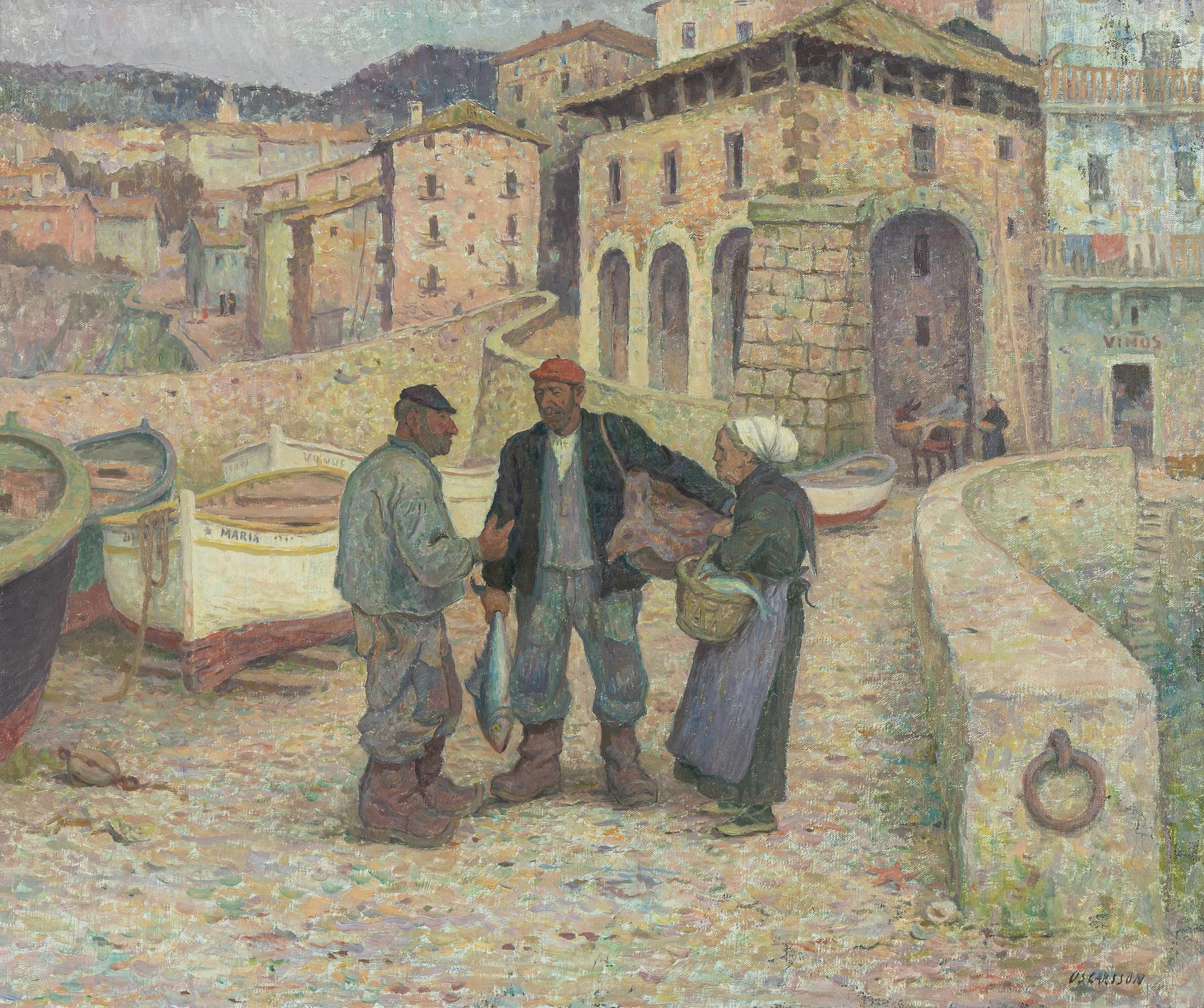 Bernhard Oscarsson, oil on canvas, signed.