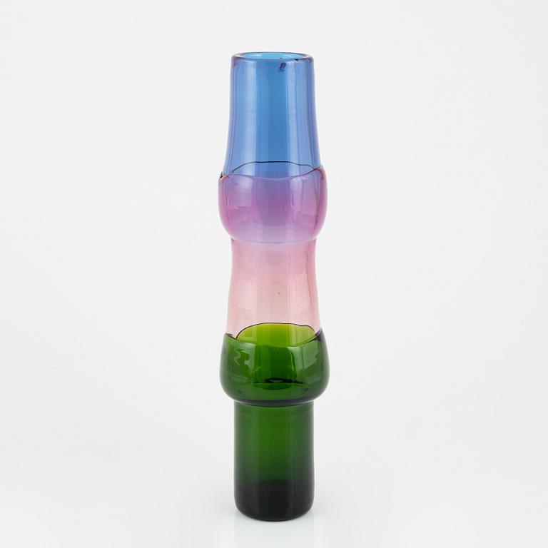 Oiva Toikka, vase, 'Bamboo', Ittala, signed and numbered 88/100.