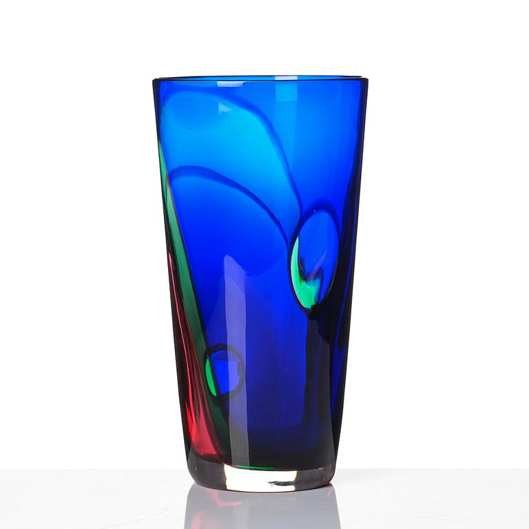 Archimede Seguso, a glass vase, Murano, Italy, 1980-90's.