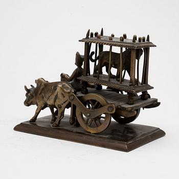 SKULPTUR, mässing, troligen Indien, 1900-tal.