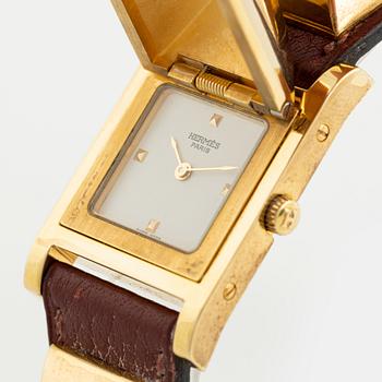 Hermès, Medor, armbandsur, 23 x 32 mm.
