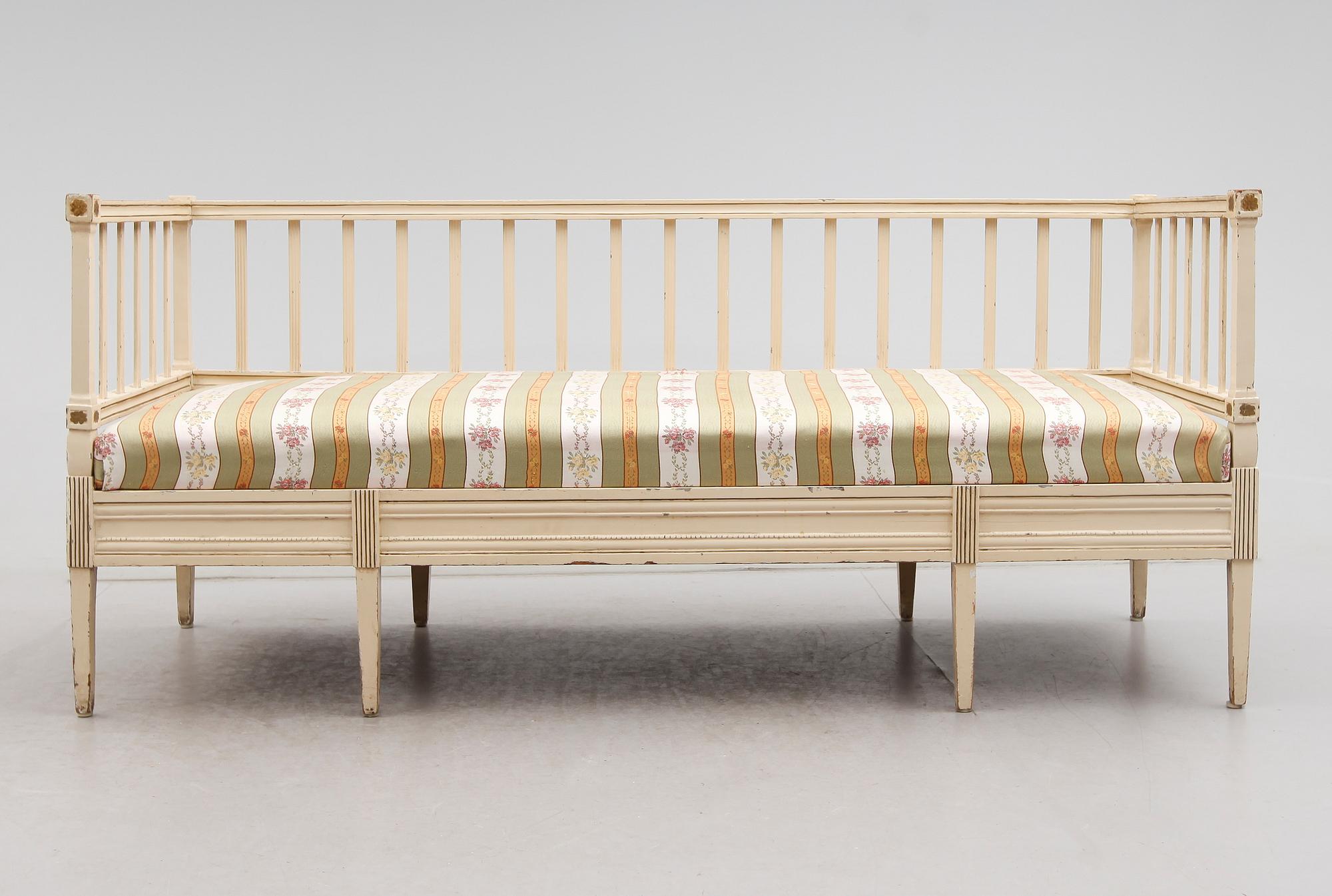 SOFFA, gustaviansk stil, 1800-tal.