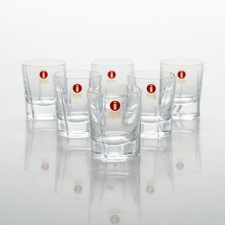 Tapio Wirkkala, snapsglas, 6 st, "Viva", Iittala.