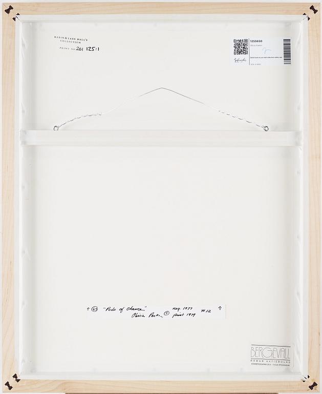 Olivia Parker, photograph signed on verso.
