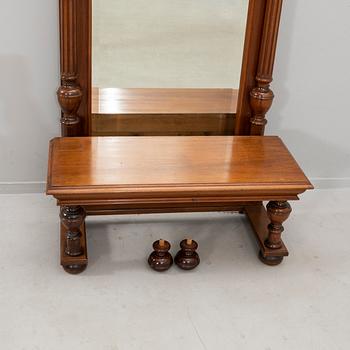 Mirror with console table Neo-Renaissance circa 1900.