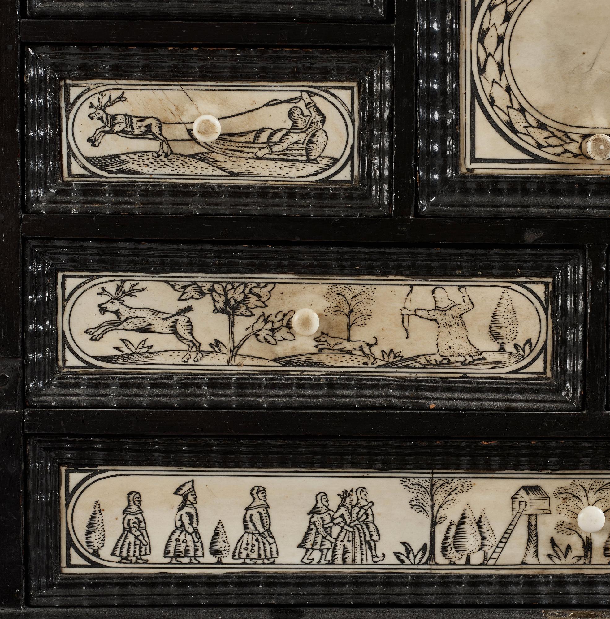 A Swedish cabinet from the late 17th century.
