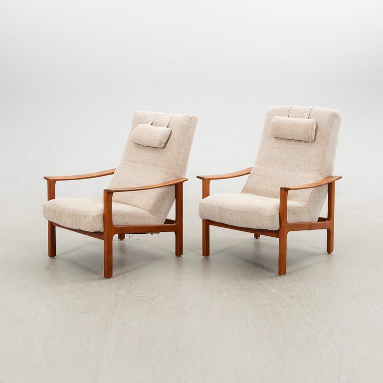 Armchairs, a pair, Brothers Andersson, second half of the 20th century.