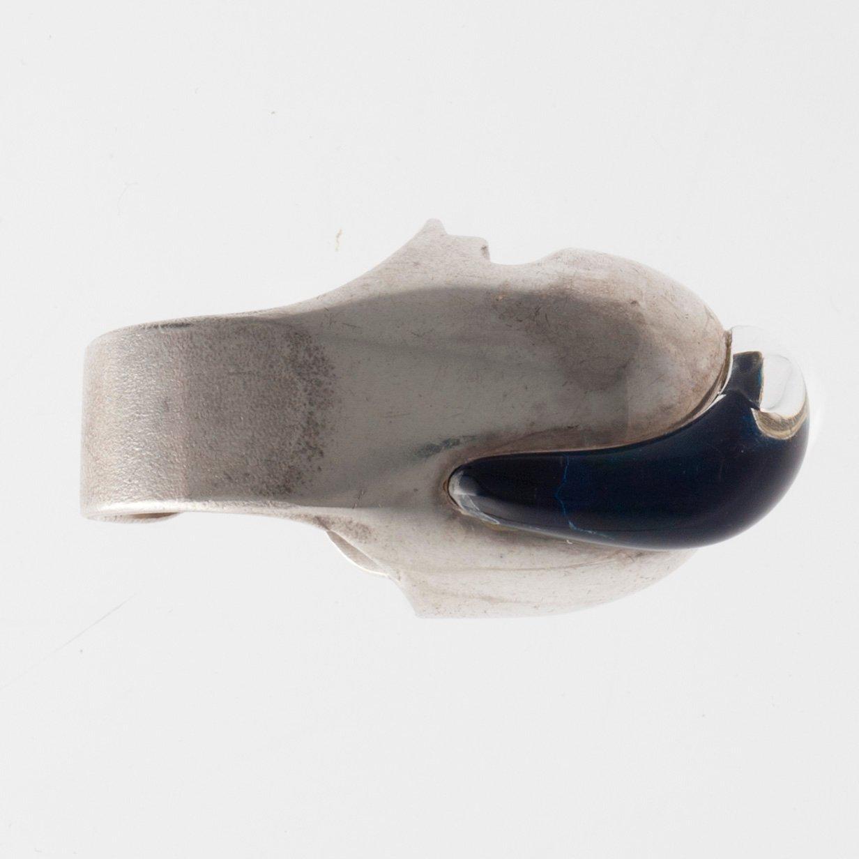 Björn Weckström, RING, sterling silver, akryl, "Jaaras hjälm" Lapponia 1972.