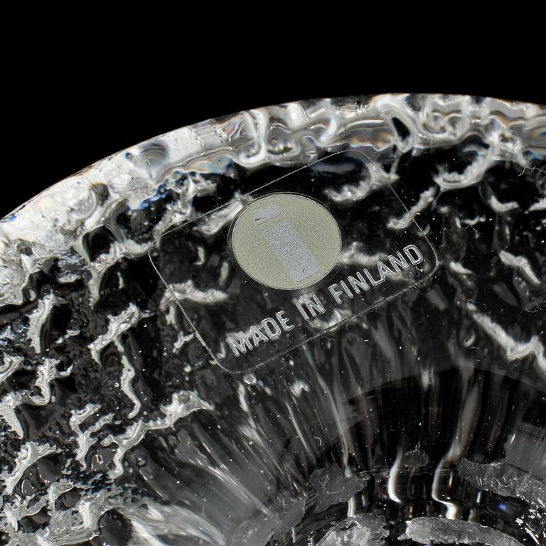 LJUSSTAKAR, 5 st, glas, "Festivo", Timo Sarpaneva, Iittala. Formgivna 1966.