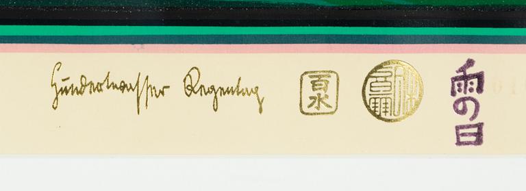 Friedensreich Hundertwasser, "Regentag on waves of love".