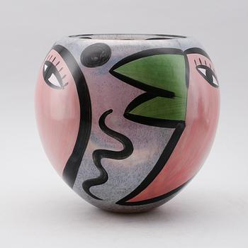 SKÅL, glas, Ulrica Hydman Vallien, Kosta Boda, signerad.