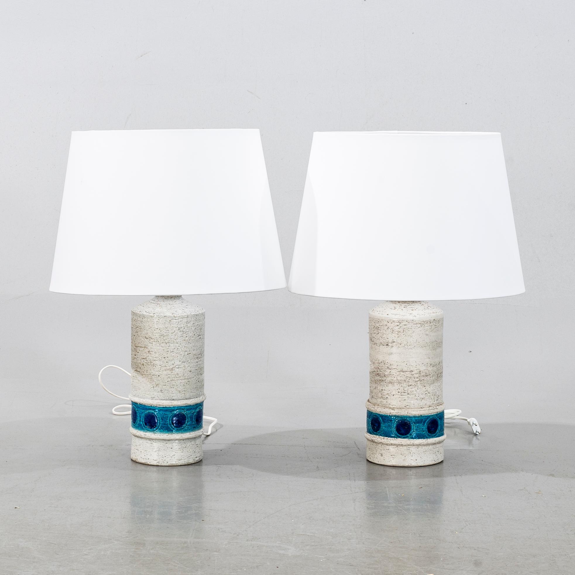 BITOSSI, a pair of table lamps, second half of the 20th century.