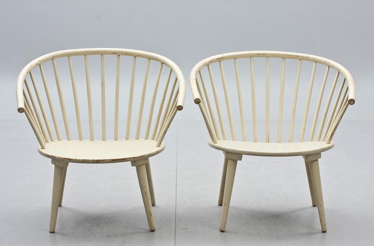 KARMSTOLAR, ett par, "Eker", Gillis Lundgren, IKEA, 1960-tal.