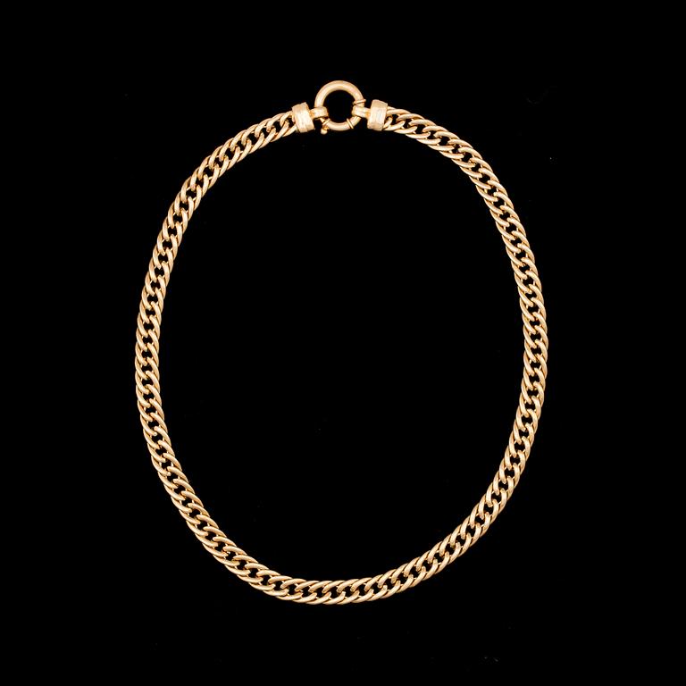 HALSBAND, guld 18k, Mellanöstern, 1900/2000-tal. Vikt ca 31g.