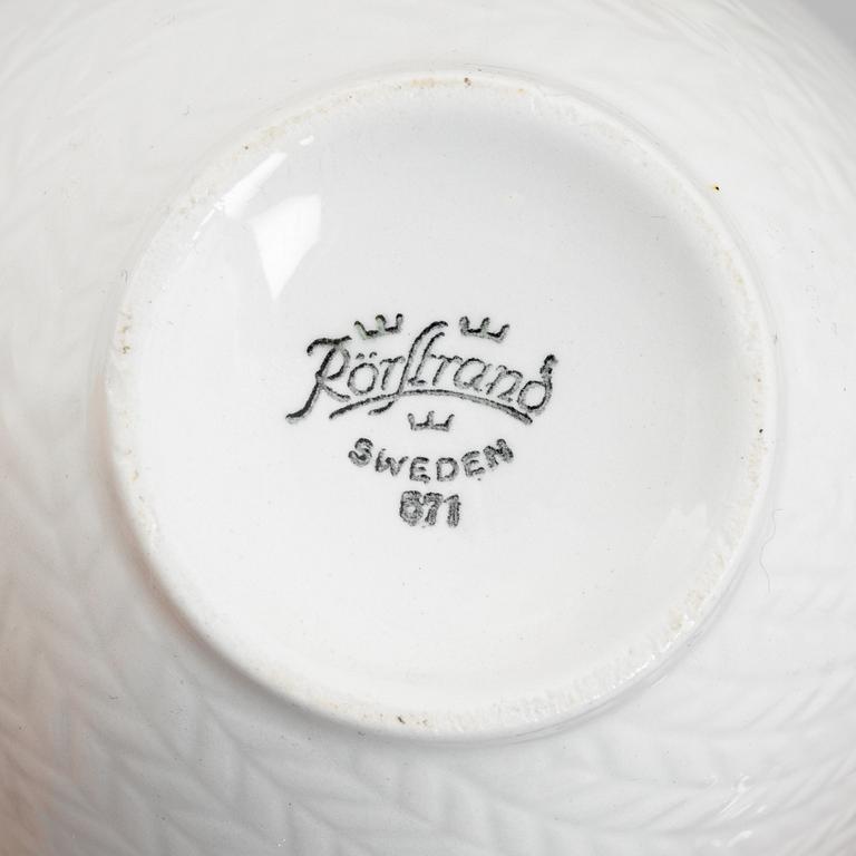 Hertha Bengtson, a 17-piece "Blå Eld" tea service, Rörstrand, Sweden.