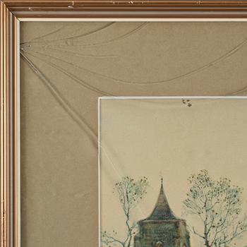 SOPHIA SINCLAIR, 2 st, akvareller, signerade.