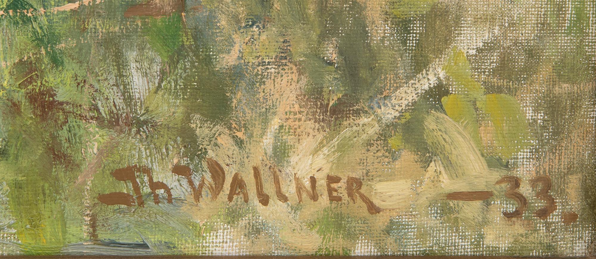 Thure Wallner, olja på duk signerad och daterad 33.