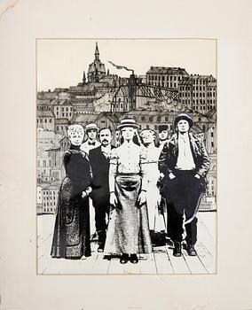 Svenolov Ehrén · SVENOLOV EHRÉN, collage av plast och fotografi, 1900-talets andra hälft.