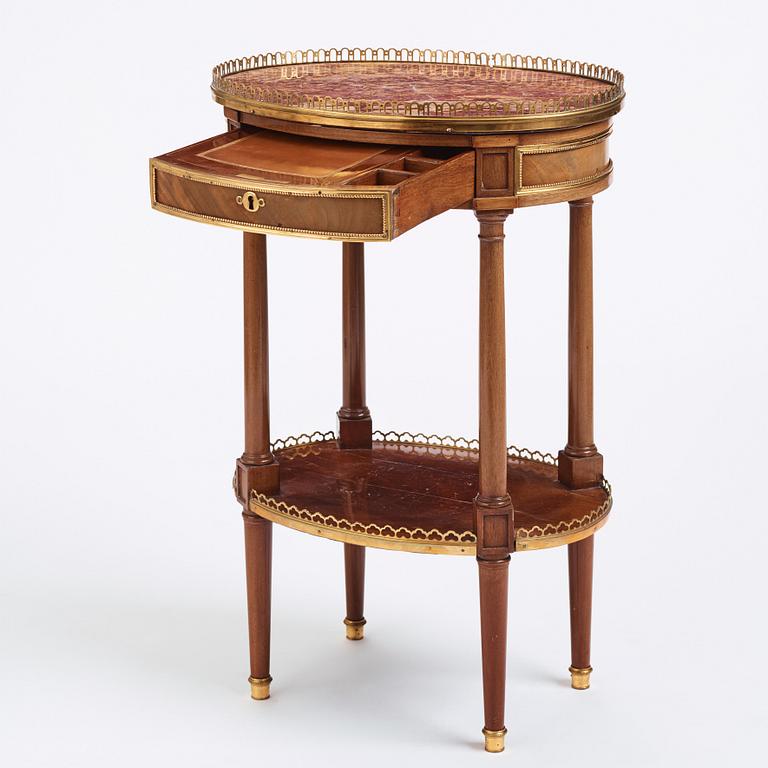 A Louis XVI mahogany and ormolu-mounted table signed Roger Vandercruse Lacroix 'RVLC' (master in Paris 1755-1799).