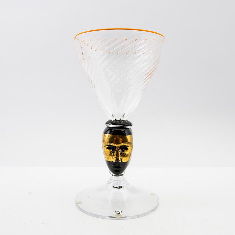 Bertil Vallien, Pokal, "Head first", lim. ed., Kosta Boda.