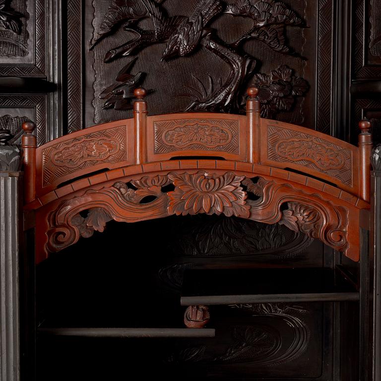 A Japanese wooden cabinet, first part of the 20th century.