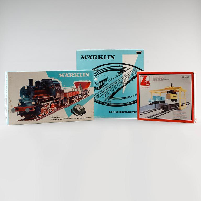 MODELLTÅGSDELAR, 3 st, Märklin och Lima.