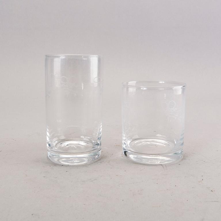 A 35 pcs Reijmyre "Antik" glass service.