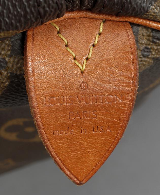 VÄSKA. "Speedy 30", Louis Vuitton.