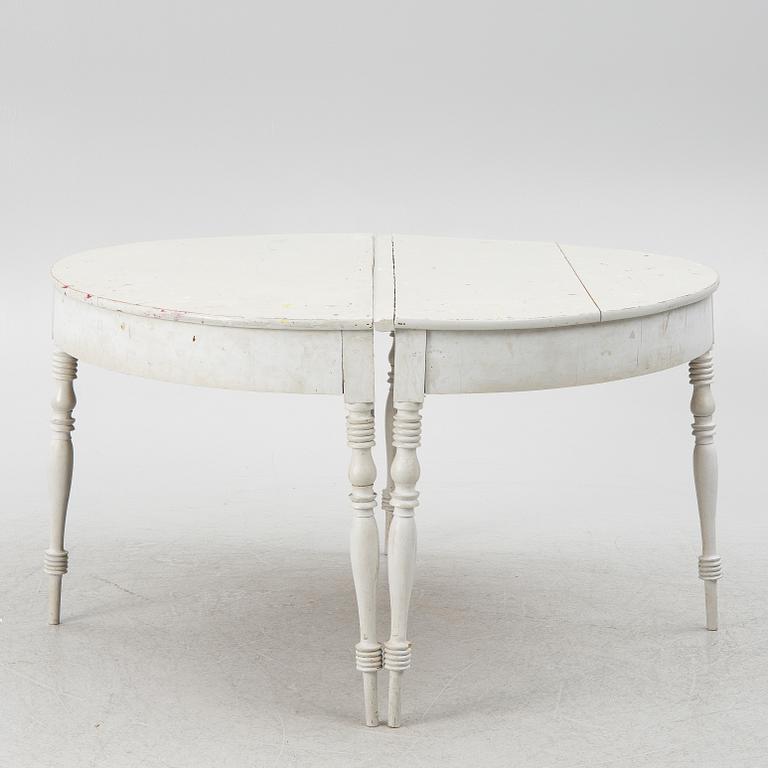 Matbord, 2 delar, 1800-tal.