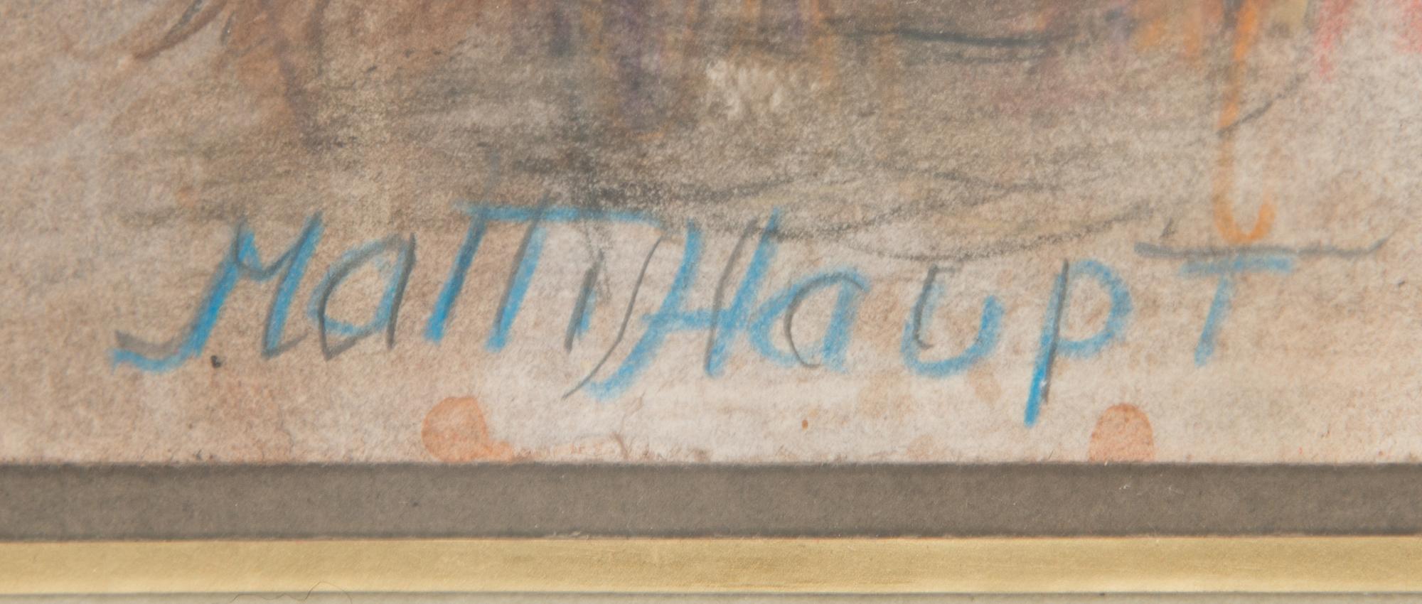 Matti Haupt, 2 kpl, sekatekniikka, signeerattuja.
