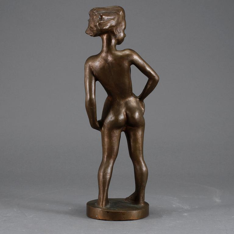 SIGGE BERGGREN, skulptur, brons, signerad.