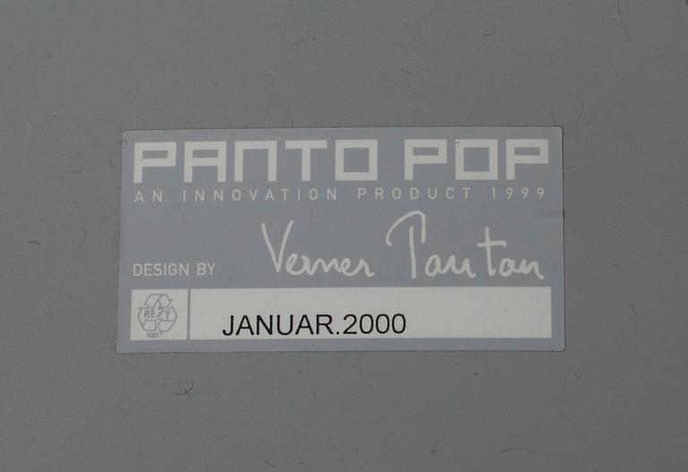 FÅTÖLJER, ett par, "Panto Pop", Verner Panton, märkt Januar 2000.