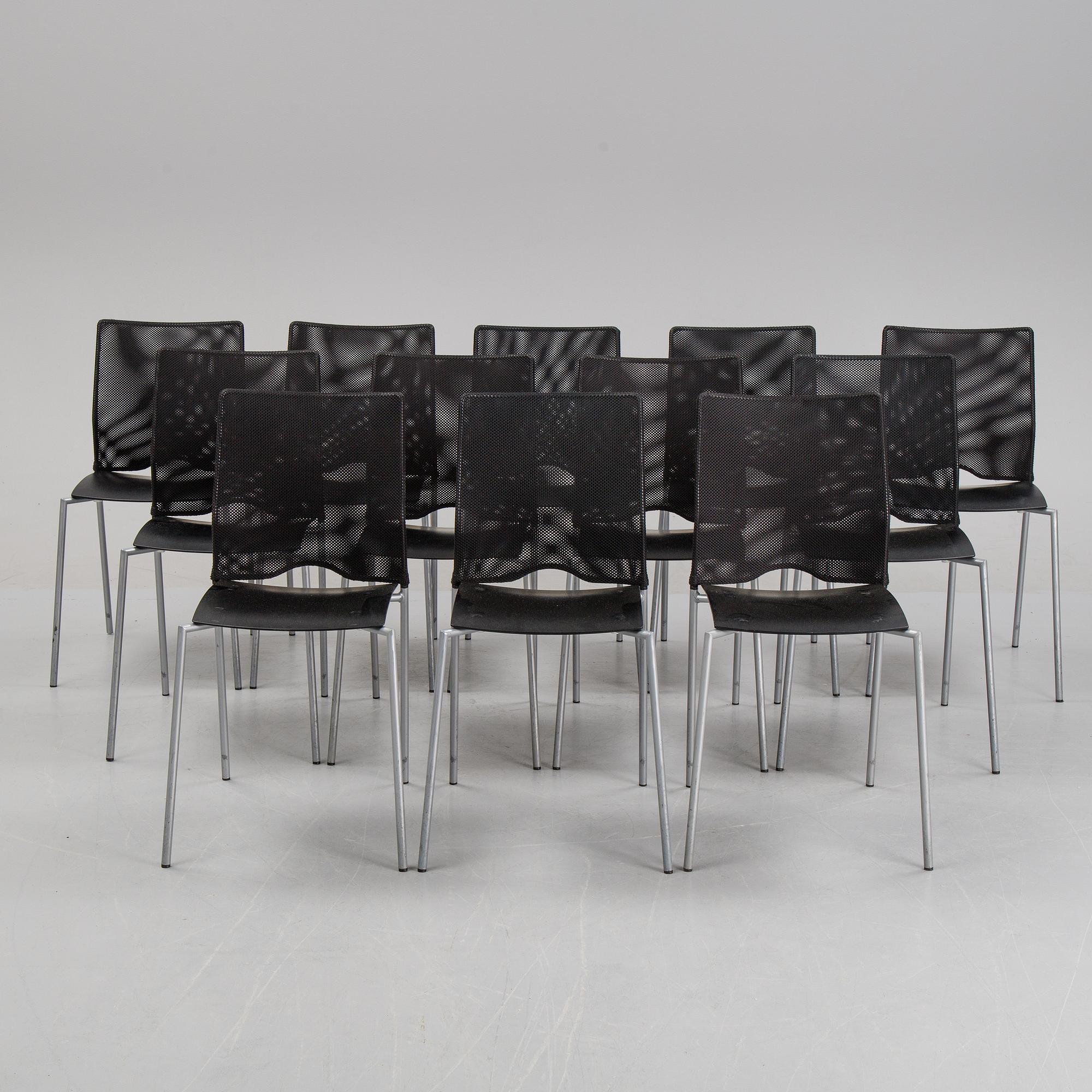 Gunilla Allard, a set of twelve 'Cosmos' chairs from Lammhults.