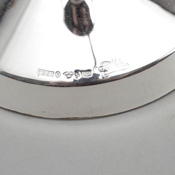 LJUSSTAKAR, ett par, silver, Götlin, TESI, Göteborg, 1966.