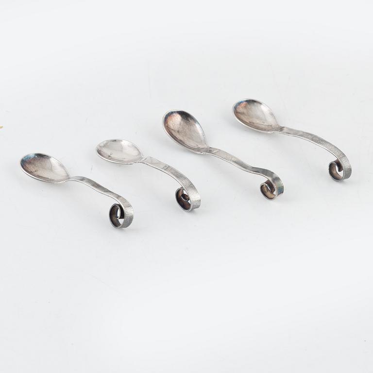 A pair of Empire silver and cut glass salt cellars, Vienna, Austro-Hungarian, 1817.