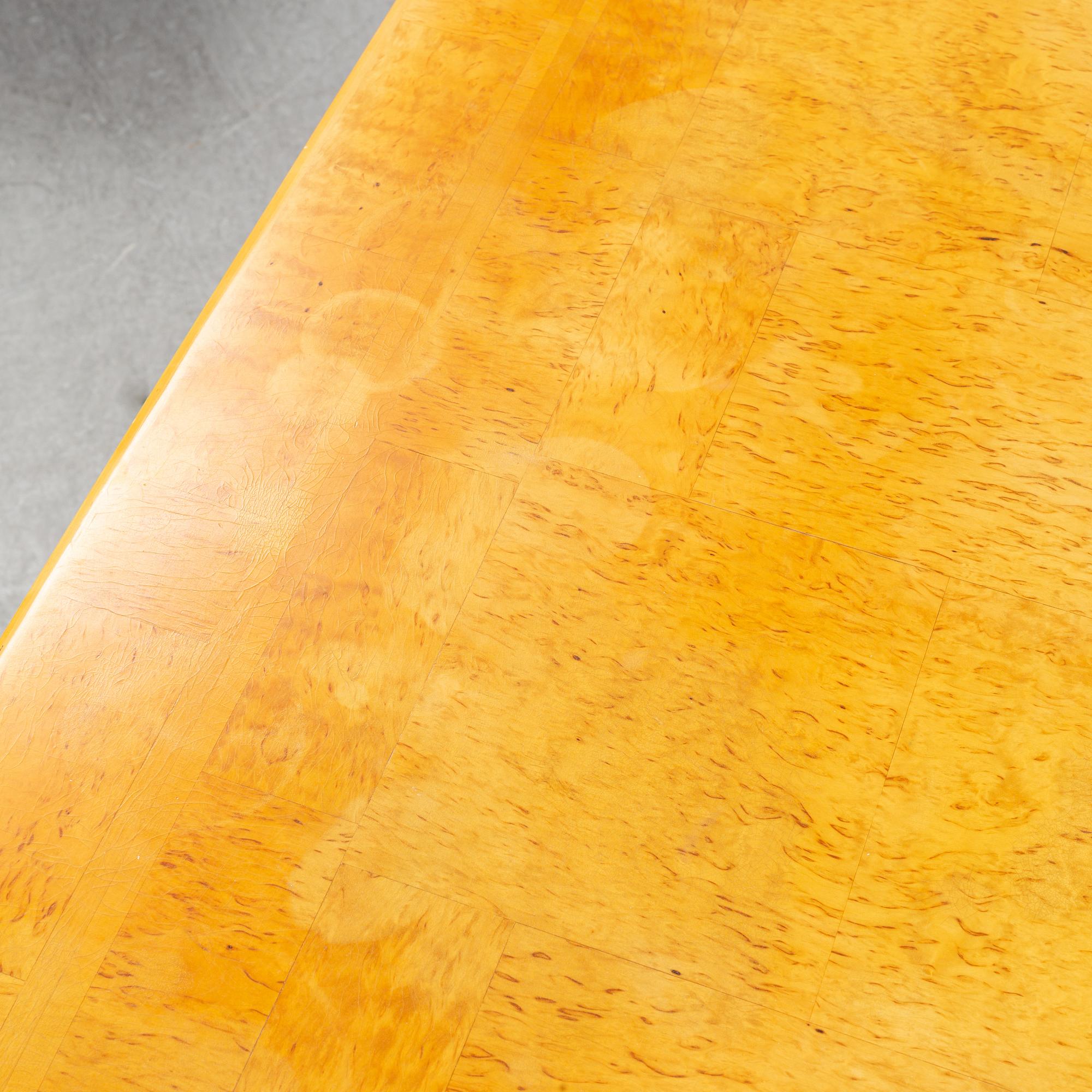 Carl Malmsten, a 'Stora salen' birch sofa table, second half of the 20th century.
