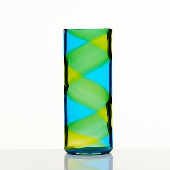 Ercole Barovier, a cylindrical glass vase, Barovier & Toso, Murano, Italy.