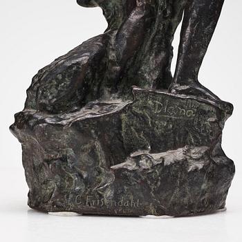 CARL FRISENDAHL, bronze sculpture, signed C. Frisendahl.