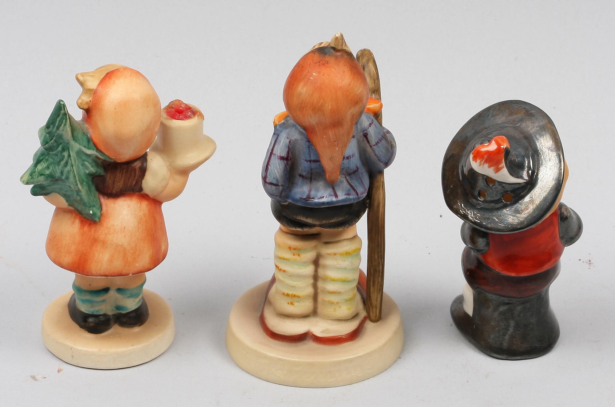 FIGURINER, 3 st, porslin, varav 2 st Goebel, "Hummel".
