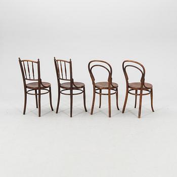 Chairs 4 pcs Thonet and Mundus, first half of the 20th century.