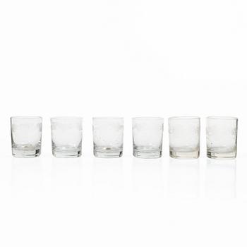 Selterglas, 12 st, tidigt 1800-tal.