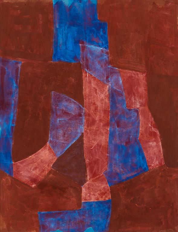 Serge Poliakoff, "Bleue, violet et rouge".