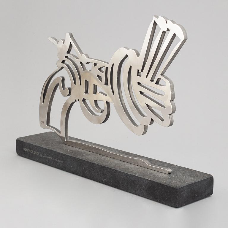 Carl Fredrik Reuterswärd, sculpture, steel, signed CFR and numbered 49/50.