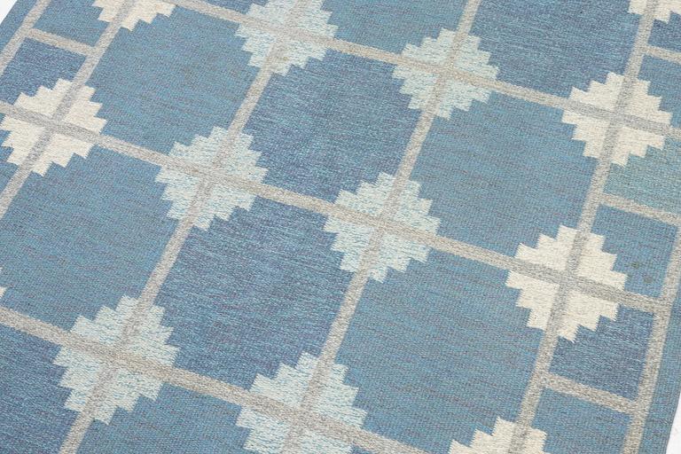 Ingegerd Silow, matta, rölakan, ca 239 x 153 cm, signerad IS.