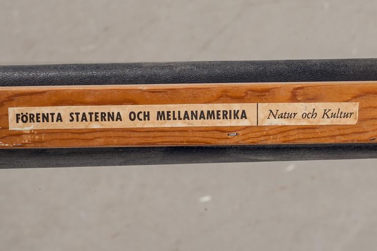 SKOLKARTA, "Förenta staterna och mellanamerika". 1900-talets mitt.